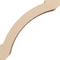 Ekena Millwork 5-inch W x 16-inch D x 16-inch H Lafayette Rough Cedar Woodgrain TimberThane Knee Brace, Primed BRCUR05X16X16LFTRCPR - alternate 4